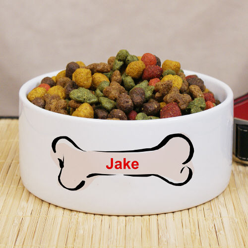 Ceramic Dog Food Dish Personalized Ceramic Pet Bowl