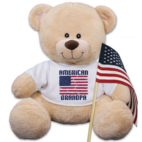 Personalized American Flag Teddy Bear 836994X