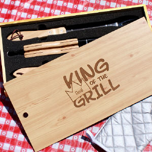 Personalized Barbeque Grill Set | BBQ Gift