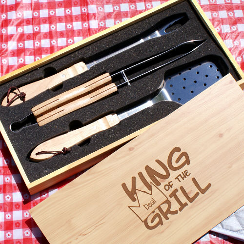 Personalized Barbeque Grill Set | BBQ Gift