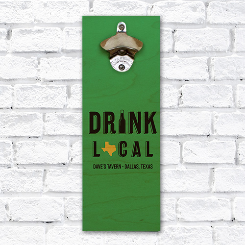 Personalized Drink Local Bottle Opener | Personalized Gifts for Him