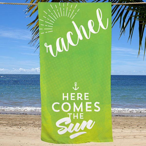 Personalized Summer Quotes Beach Towel GiftsForYouNow