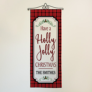 Holiday Wall Signs | Holly Jolly Christmas Signs