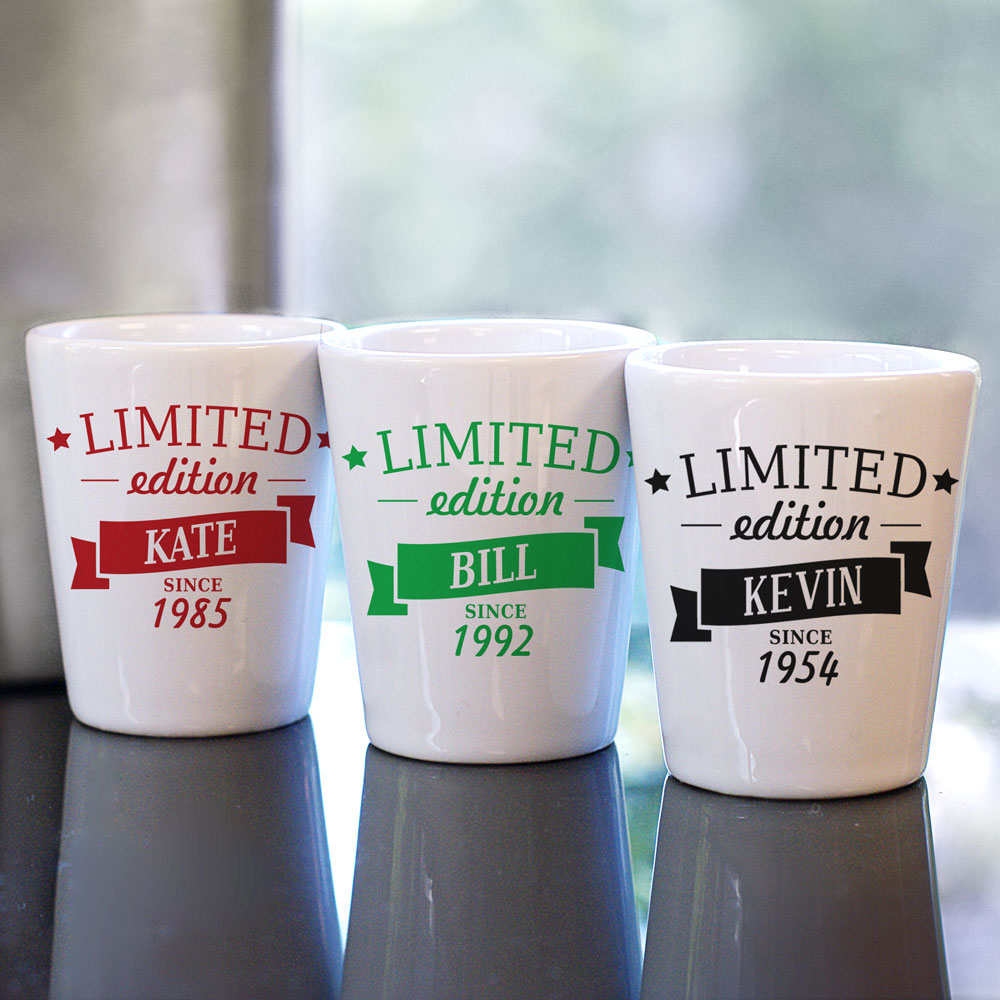 Personalized Limited Edition Shot Glass | Personalized Shot Glasses