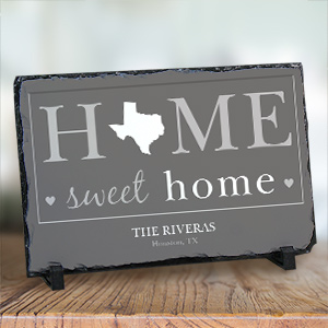 Personalized Home Sweet Home Welcome Stone Keepsake by Gifts For You Now
