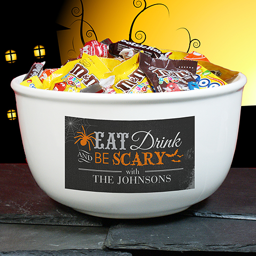 Personalized Halloween Candy Bowl