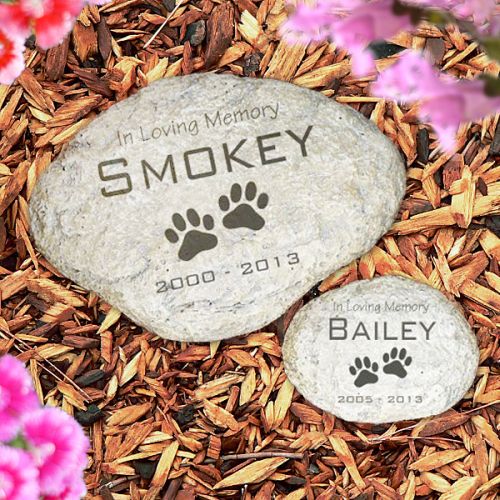 Engraved Pet Memorial Garden Stone GiftsForYouNow