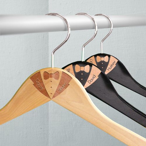 Engraved Tuxedo Hangers | Personalized Groomsmen Gifts