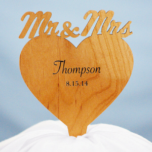 Personalized Engraved Cake Topper by Gifts For You Now