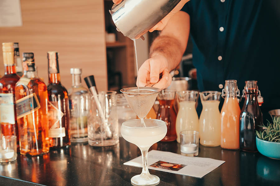 bartender making drink