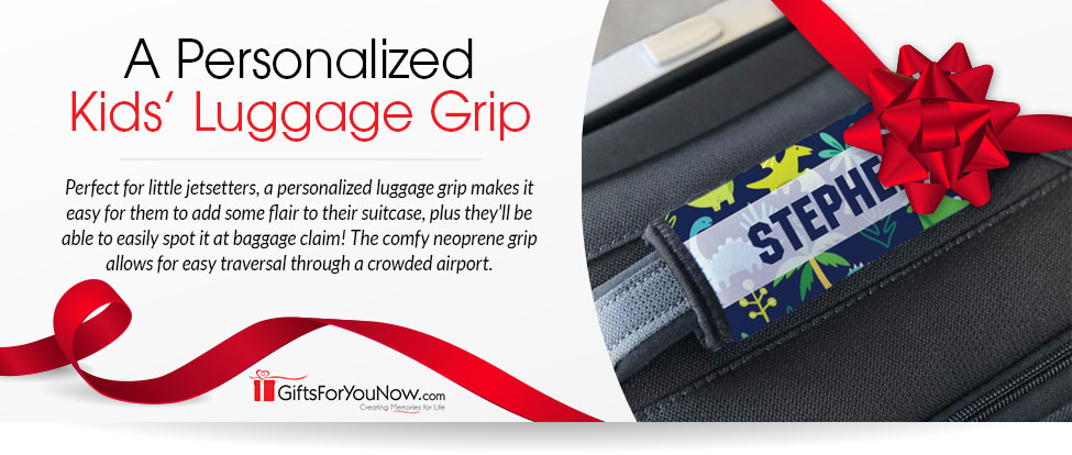 personalized kids' luggage grip