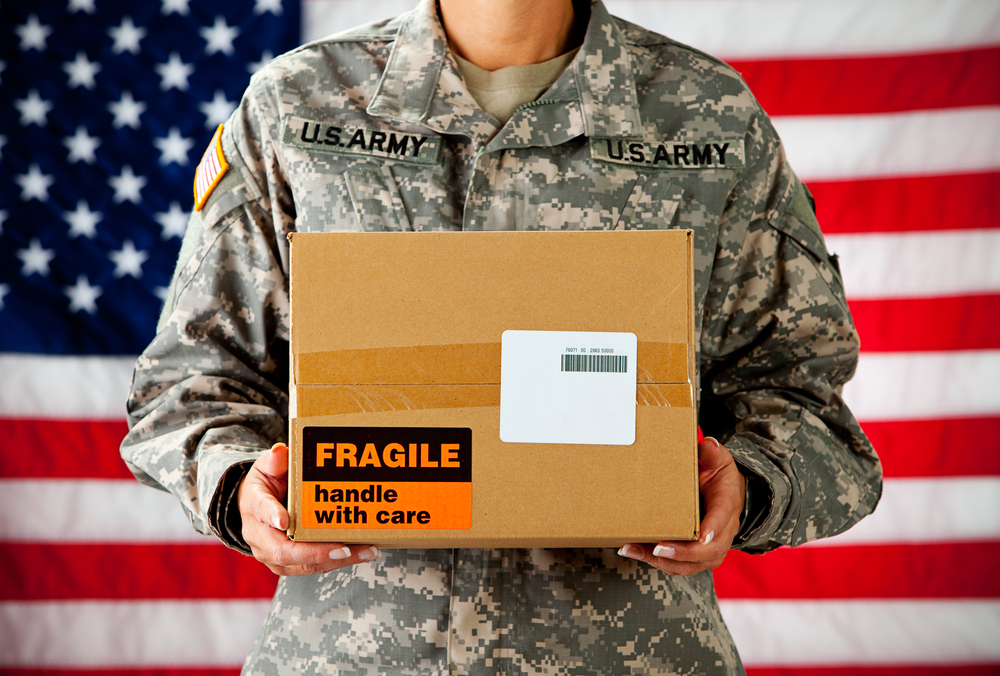 care package for military spouse