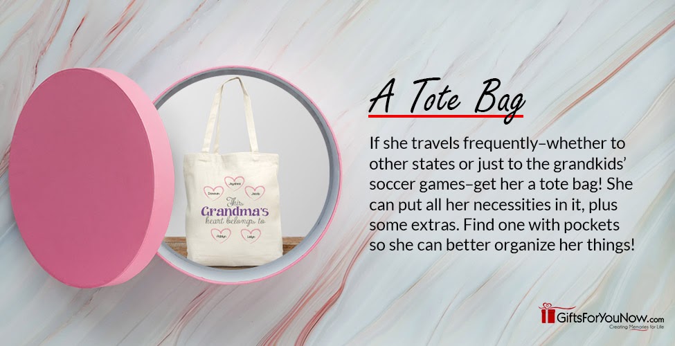 personalized tote bag for grandma
