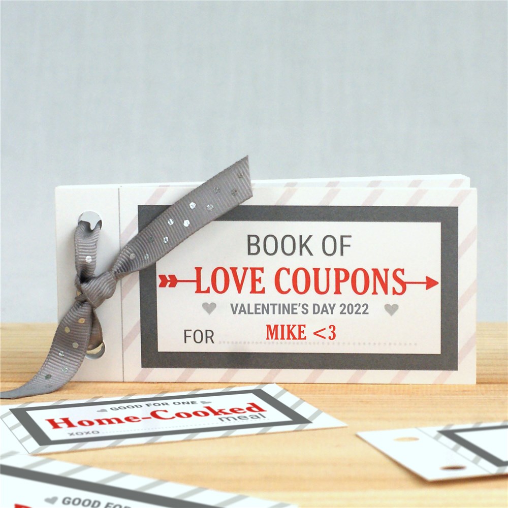 Personalized Love Coupon Book For Him | Personalized Valentine’s Day Gifts