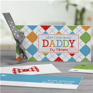 Personalized What I Love About Book | Fathers Day Keepsakes