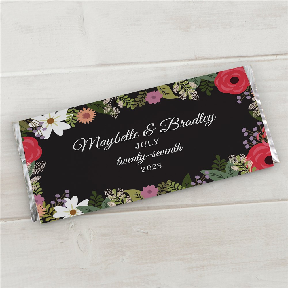 Personalized Wedding Floral Candy Bar Wrappers 11040015X