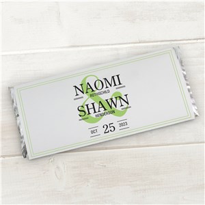 Personalized Ampersand Wedding Candy Bar Wrappers 11040115X