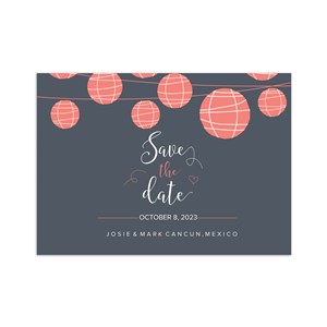 Personalized Lantern Save the Date Cards 11045310X