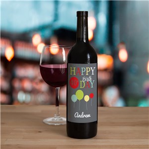 Birthday Wine Bottle Labels 11050111X