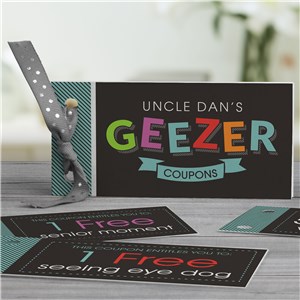 Personalized Geezer Coupon Book 11050617
