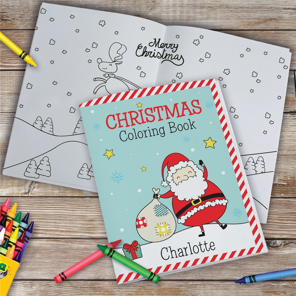 Personalized Christmas Coloring Book | Personalized Coloring Books
