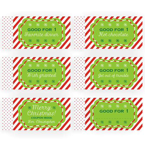 Personalized Christmas Coupon Book GiftsForYouNow