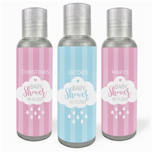 Personalized Baby Shower Rain Cloud Hand Sanitizer