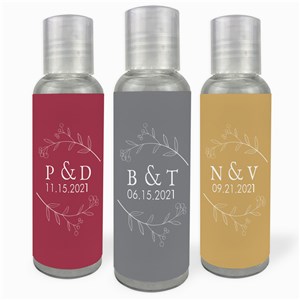 Personalized Wedding Branches Hand Sanitizer