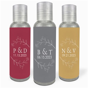 Personalized Wedding Branches Hand Sanitizer