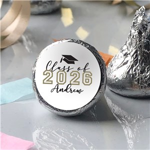 Personalized Class of with Script Name Candy Labels