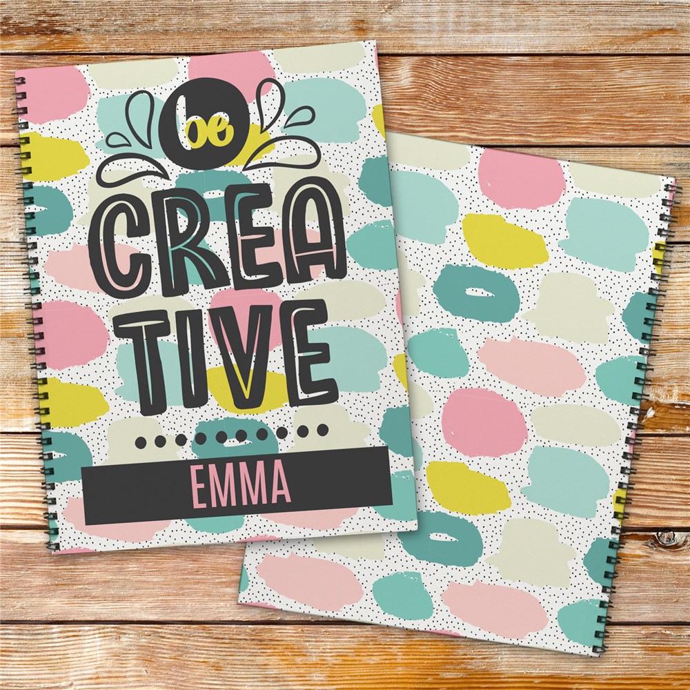 Personalized Be Creative Notebook Set