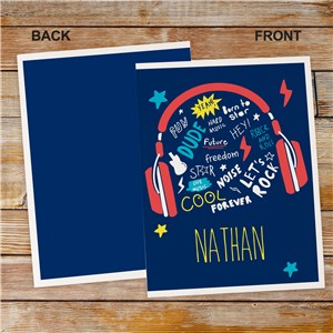 Personalized Music-Themed Kids' Folder Set