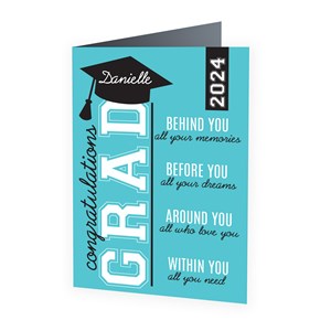 Personalized Inspirational Grad Card
