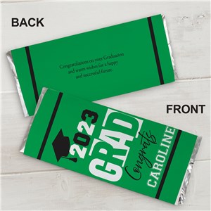 Personalized Block Color Grad Candy Bar Wrappers