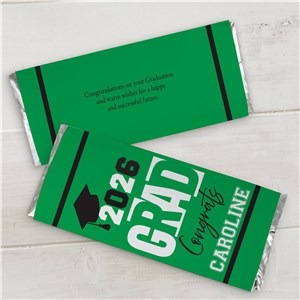 Personalized Block Color Grad Candy Bar Wrappers