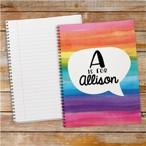 Personalized Colorful Notebooks For School