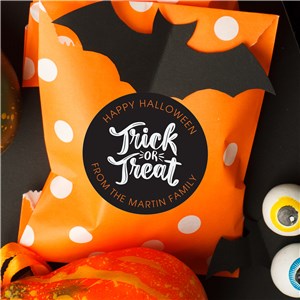 Custom Happy Halloween Trick Or Treat Labels