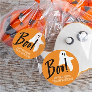 Personalized Boo Ghost Labels for Halloween Goodie Bags