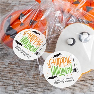 Happy Halloween Personalized Goodie Bag Labels