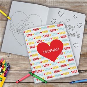 Personalized Valentine's Coloring Book | Valentines Day Gifts For Kids