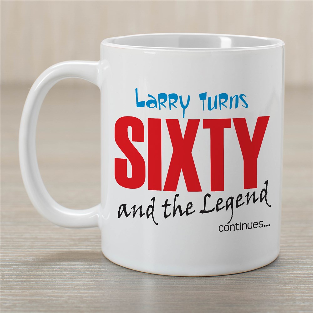 Legend Continues Birthday Coffee Mug | Customizable Coffee Mugs