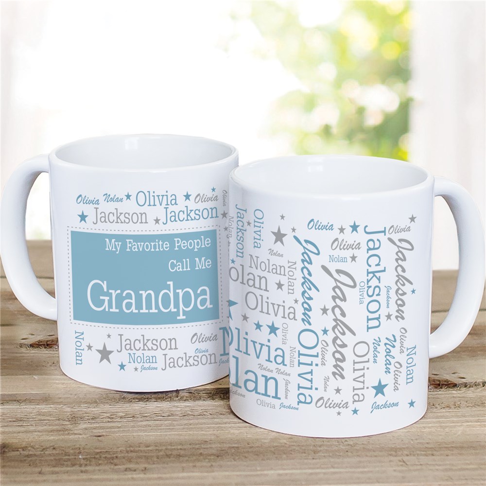 Personalized Favorite People Word-Art mug | Custom Coffee mug