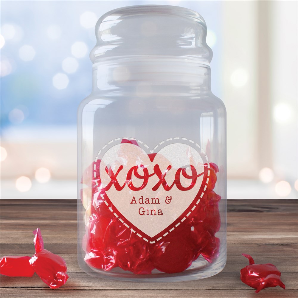 Personalized Love Treat Jar | Personalized Valentine's Gifts