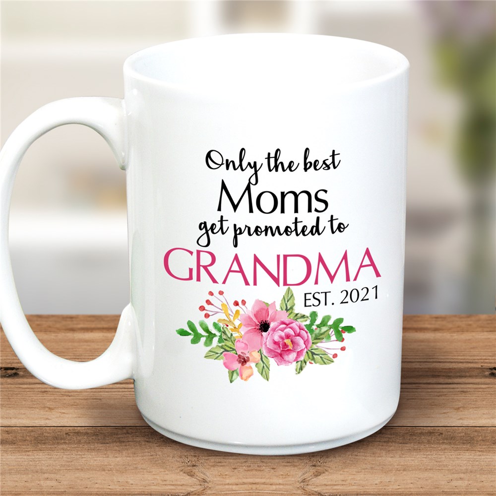Personalized Promoted To Grandma Mug | Personalized Gifts For Grandma