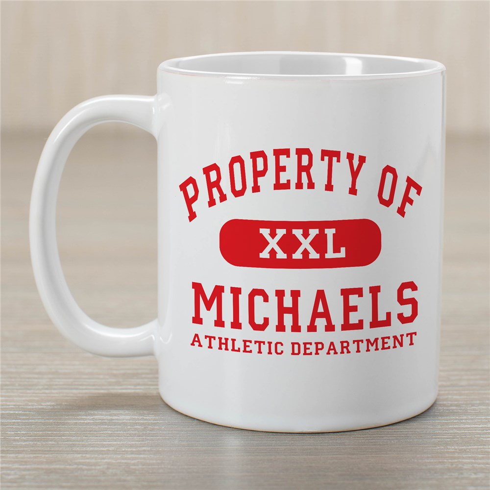 Personalized Property Of Athletic Coffee Mug Property of Athletic Mug