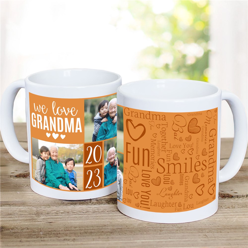 Personalized We Love You Word-Art Photo Mug | Personalized Mugs