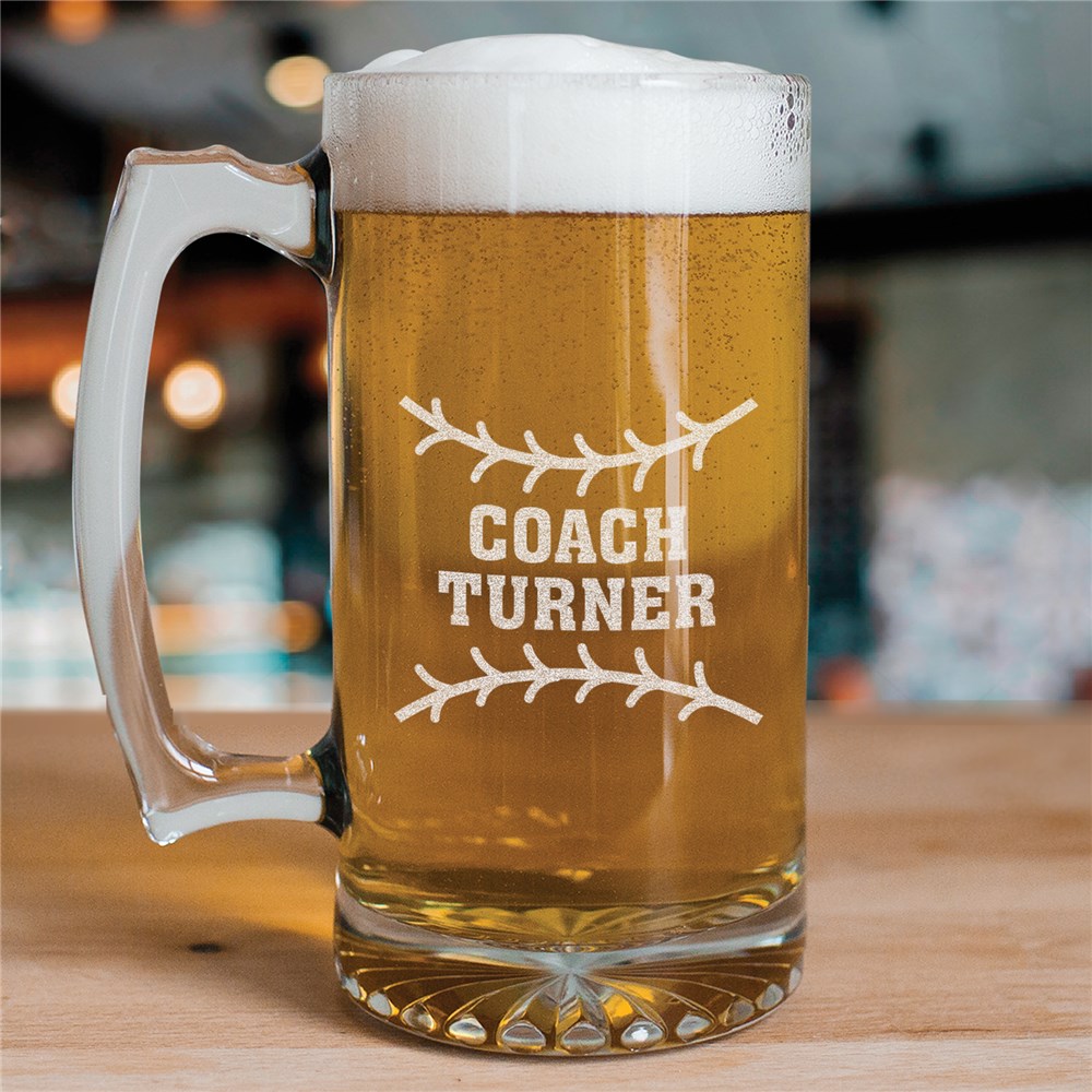 Personalized Coach Glass Mug | Personalized Coach Gifts