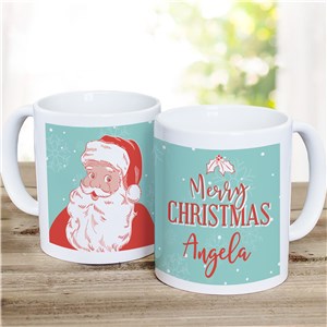 Personalized Vintage Merry Christmas Mug