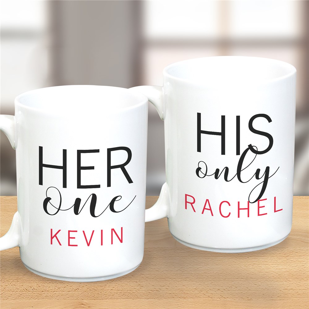 Personalized Mugs Set | His and Her Gifts