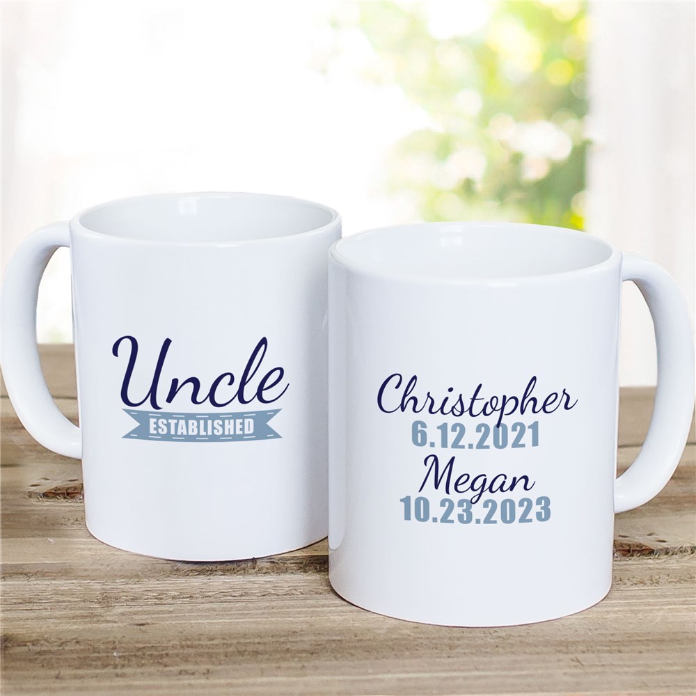 Father's Day Coffee Mug | Personalized Daddy Established Mug